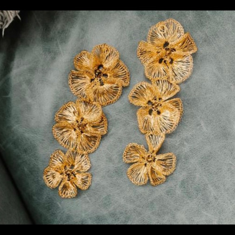Kristen Brooke Maria Floral Drop Earrings
